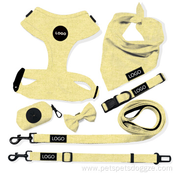 Cotton Dog Harness Dog Collar Dog Leash Collar